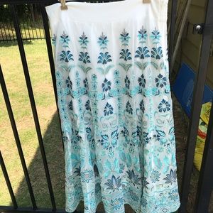 Icon Alexandria embroidered mesh skirt with Teagan Top